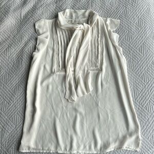 Loft XSP Formal Off-White Blouse